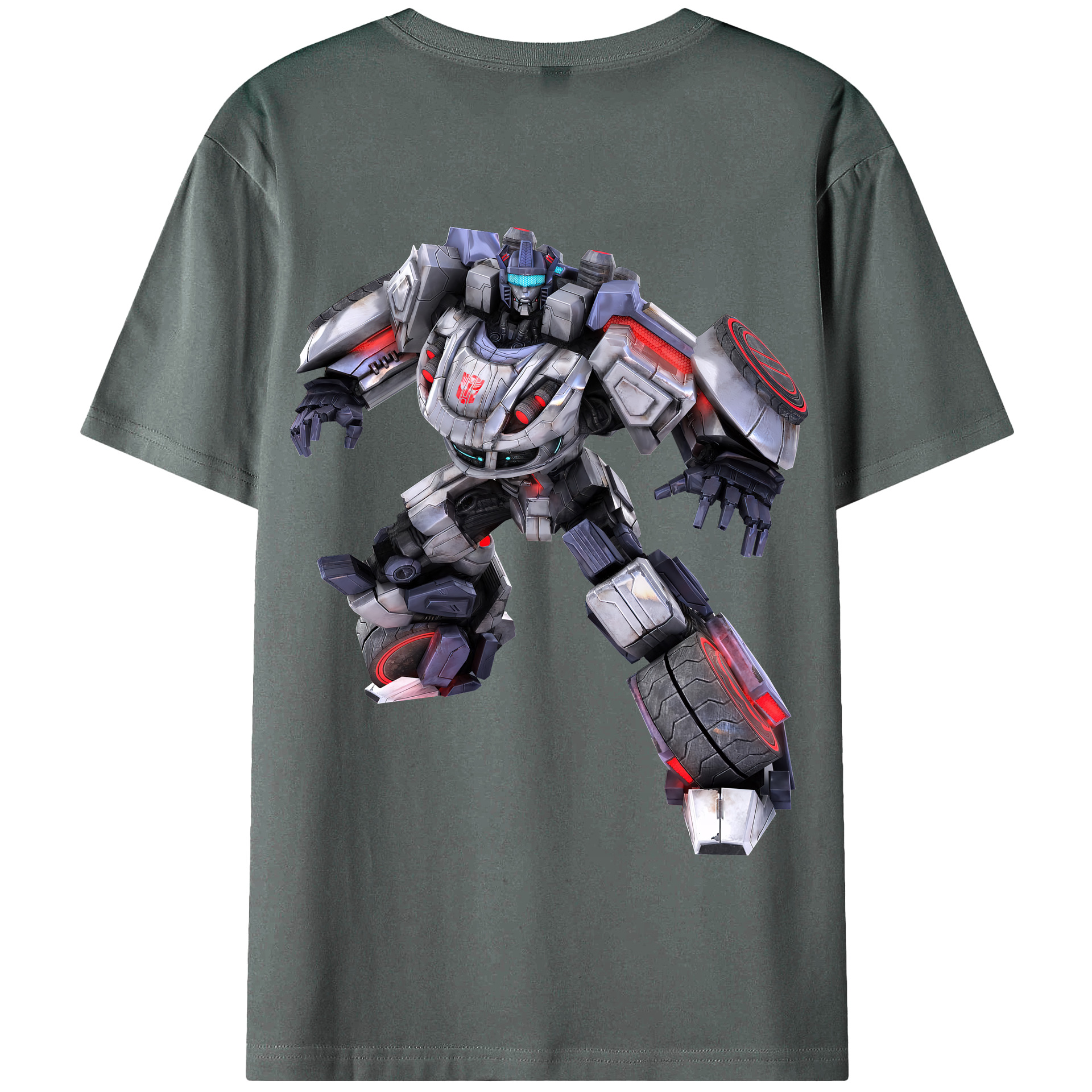 （画像用） Transformers トランスフォーマー 綿100％半袖Tシャツ（背面プリント）